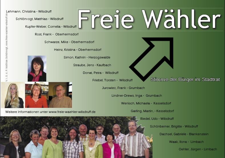 Wahlflyer2009, zweite Seite