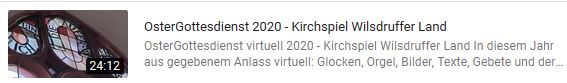 Ostergottesdienst 2020 auf Youtube