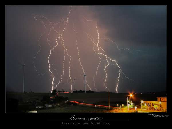 Sommergewitter, Kesselsdorf am 16. 7. 2007 von David Braun