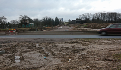 Baustelle Hühndorfer Straße