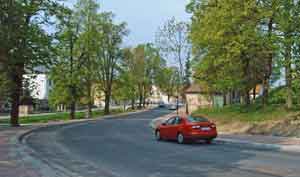 Freiberger Straße mit neuer Brücke